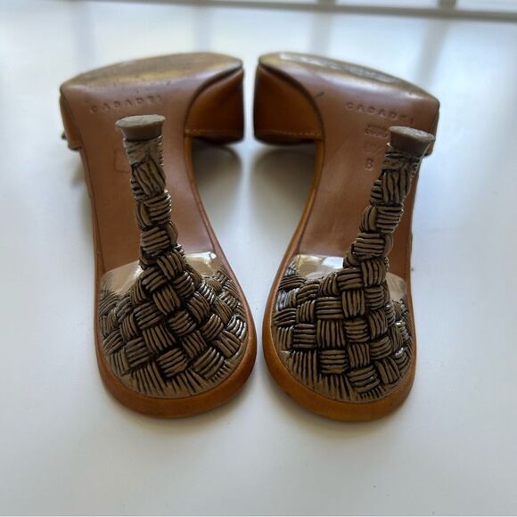 Casadei Brown Heeled Sandals - Picture 3 of 6